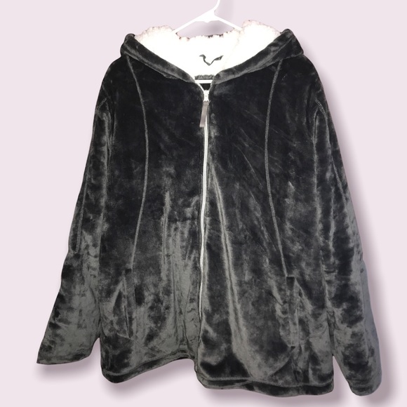 🆕 Weatherproof Sherpa Lined Fleece Hoodie Jacket - Picture 3 of 9